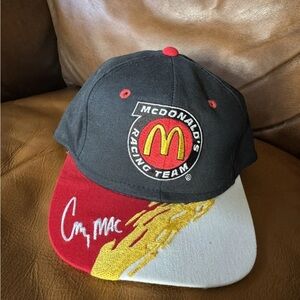 Vintage McDonald's Racing Team Hat with Red and Yellow Accents